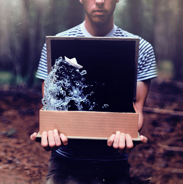 Autoportrait de Joel Robison intitulé Opening pages to, the past
