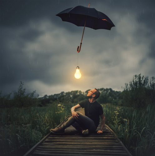 Autoportrait de Joel Robison intitulé Guided light